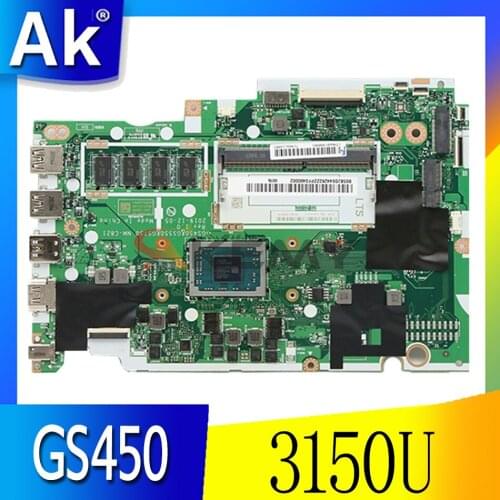 For Lenovo IdeaPad 3 15ADA05 laptop motherboard GS450 & GS550 & GS750 NM-C821 motherboard with CPU 3150U RAM 4G 100% test