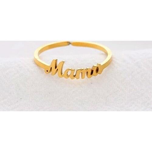 Mama Mother Mom Love Resizable Rings Moon Star Stainless Steel Fashion Friendship Jewelry Drop Shipping Party Christmas Gift