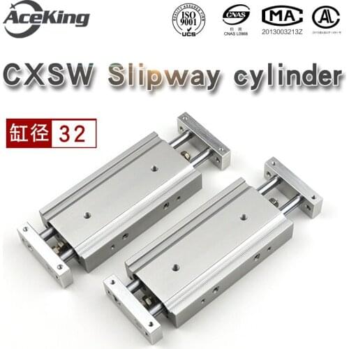 Two-pole cylinder cxsw32-10/20/30/40/50/75/100smc type sliding table CXSWL CSMWM with two axes CXSW32-20 CXSW32-30 CXSW32-40