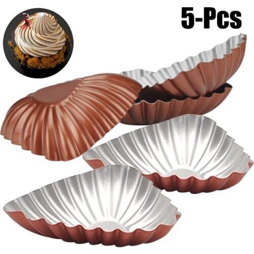 Cupcake Mold Practical DIY Shell Shape Jelly Mold Cookie Mold Baking Mold for Egg Tart Cake