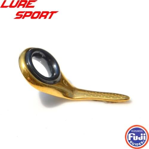 FUJI IGLDBG Guide 2pcs Gold Frame SIC Ring Rod Building Component Fishing Pole Repair DIY Accessory