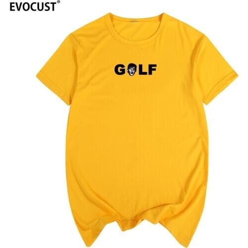 Golf Wang Punk Face Flower Harajuku Skate Hip Hop Tyler The Creator t-shirt Cotton Men T Shirt New Tee Tshirt Womens