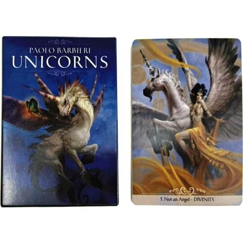 Tarot Card for Barbieri Unicorns Oracle Colorful Board Card Game The Modern Witch Tarot Deck Guidebook Card Table Card Game