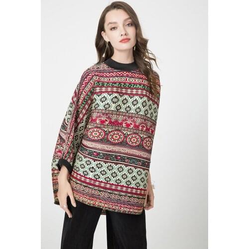 HOT SELLING Miyake fold three quarter T-shirt turtleneck Retro print T-shirt IN STOCK