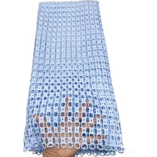 Hot Selling Guipure Lace Cord Lace Embroiderey French African Lace Fabric High Quality Nigeria Lace Fabric For Wedding 5yards