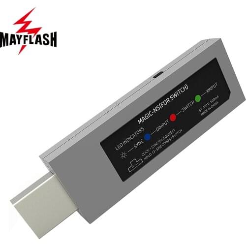 Mayflash Magic-NS Wireless for PS4/PS3/Xbox One S/360 Controller Fighting Stick Adapter to for Nintend Switch NS PC/NEOGEO MINI
