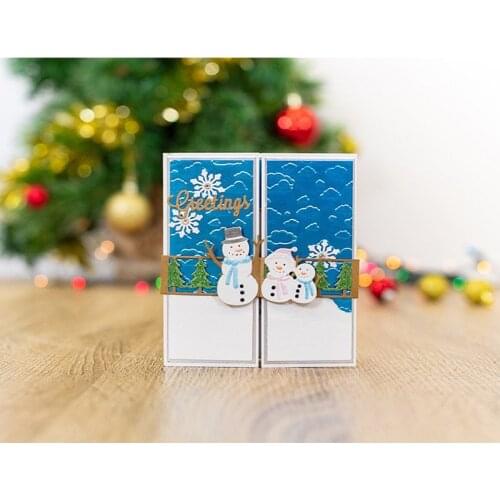 Snow Family Metal Cutting Dies Photo Album Scrapbooking Album Paper DIY Card decoration Craft Embossing Die Cuts 2019 New design
