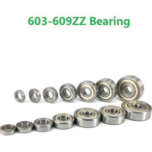 100pcs/lot 603ZZ 604ZZ 605ZZ 606ZZ 607ZZ 608ZZ 609ZZ 608 ZZ 8mm bearing Deep Groove Ball bearings Miniature