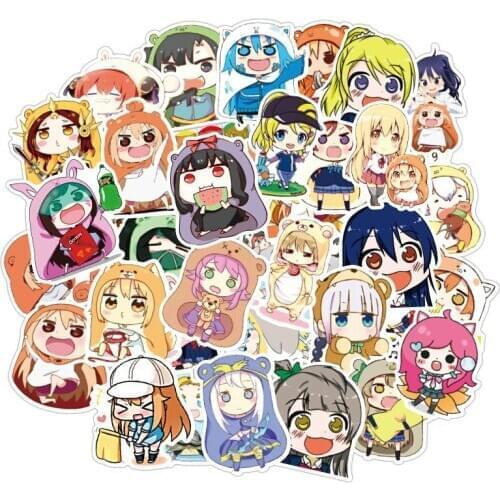 10/50pcs Anime Himouto Umaru-chan Cartoon Lovely Stickers Toys Luggage for Motor Car Suitcase Fashion Laptop Decals Stickers