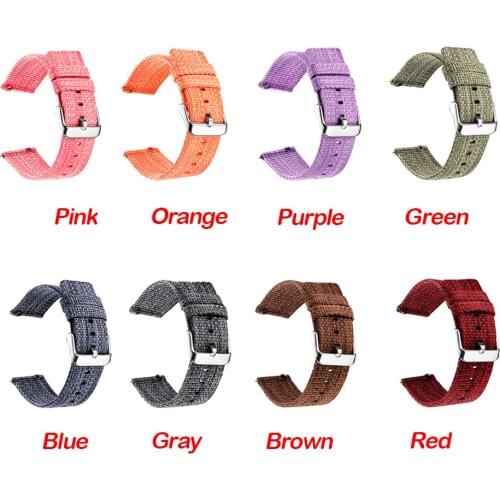 18mm 20mm 22mm Nylon Wristwatch Strap For Samsung Gear S3 Classic Replacement Watchband For Huami Amazfit Bip Youth Watch Belt