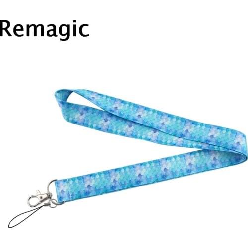 Fish Scale Lanyards Cool Neck Strap webbings ribbons Phone Keys ID Card Holder Lanyard For Keys DIY Hang Ropes