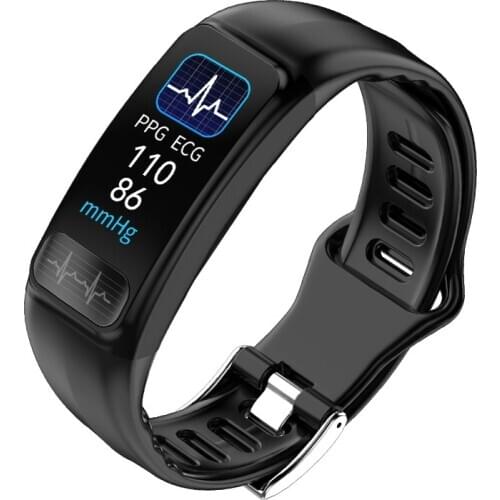 Smart Bracelet P12 Intelligent Exercise Bracelet PPG + ECG ECG Heart Rate Blood Pressure Monitoring Smart Information Reminder