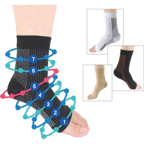 1 Pair Foot Anti Fatigue Outerdoor Men Socks Compression Breatheable Foot Sleeve Support Socks Men Brace Sock Sports Socks