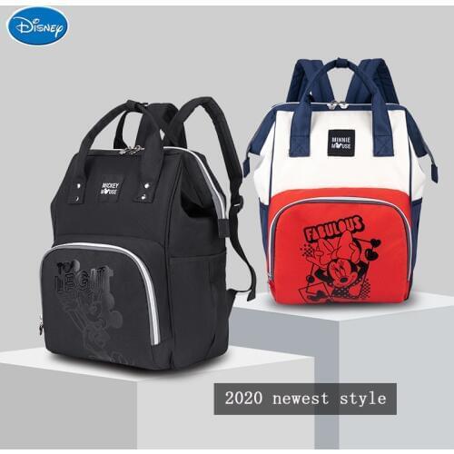 2020 Disney Baby Bag For Mom Diaper Bag Maternity Changing Bag With Hooks Mickey Minnie Mouse Bag For Mom Travel Nursing Bag