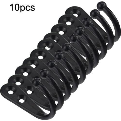 3/6/10PC Of Double-Hole Wall Mounted Single Hook Robe Hook Coat Hook Of Screws for Hanging key holder Hook