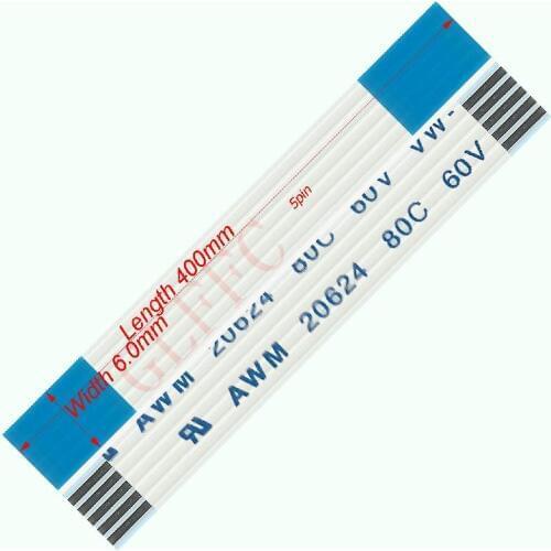 5pin 1.0pitch 400mm-1700mm A-type Flexible Flat Cable FFC awm 20624 ROHS for TTL LCD DVD Computer