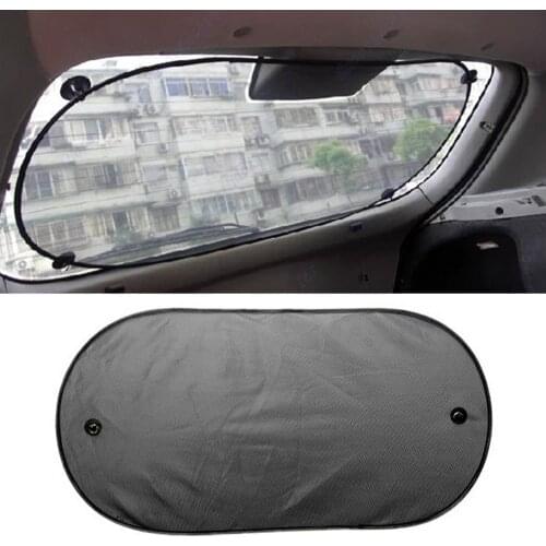 Car Rear Windshield Sunshade Cover Auto Balck Mesh Back Window Visor With Suction Cup UV/Sun/Glare Protection Sticker Film