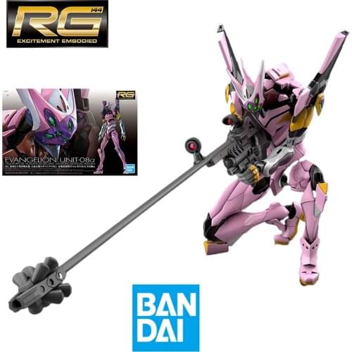 BANDAI RG EVA 08 Mari Makinami Illustrious Unit 8 Pvc Collection Model Toy Anime Figure Toys for Kids