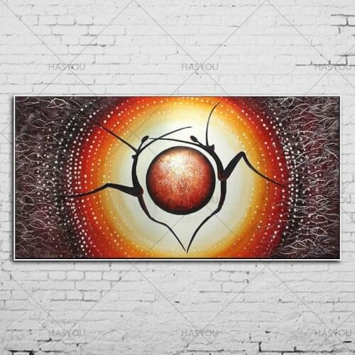 Free Shipping Artist Handmade sun of eye Oil Painting Modern Abstract Oil Painting For Living Room home Decoration wall painting