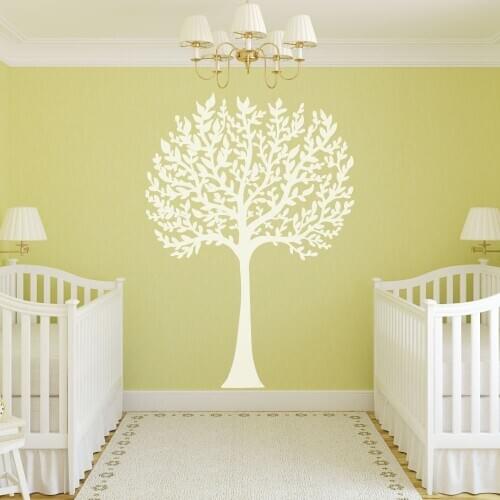 Large White Tree Branches Wall Decal Stickers For Kids Room Baby Bedroom Wallpaper Nursery Kindergarten Vinyl Mural Poster S679