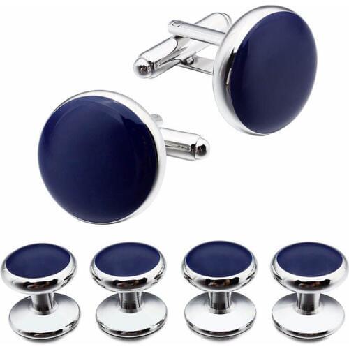 Brand HAWSON Fashion Jewelry Cufflinks Dress Shirt for Mens Cufflinks Tuxedo Studs Set Free Gift Box