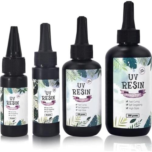 25/60/100/200g Quick-Drying UV Glue DIY Crystal Resin Mold Jewelry Making Resin Glue Handmade Crafts Nail Art Decoraction