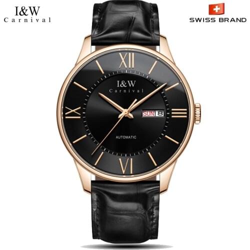 Switzerland Automatic Watch Men Japan 820A Movement Luminous mechanical watches Calendar Top brand luxury Relogio Masculino