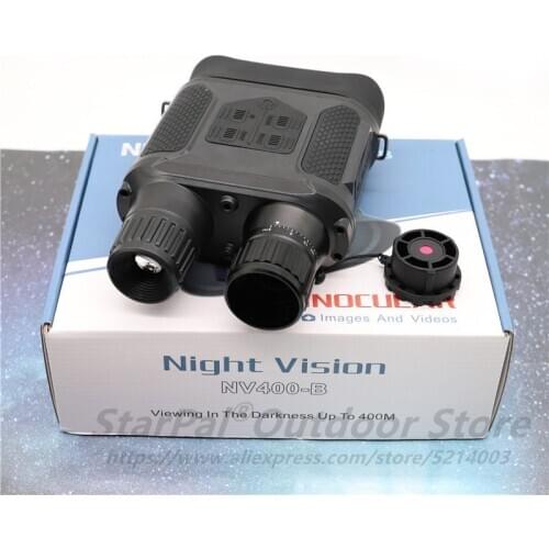 NV400B Digital Night Vision BINOCULAR IR LED Camorder 3.5X-7X Zoom Mini Night Vision Device for nighthunting thermal imager