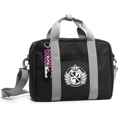 Danganronpa Black White Bear Anime Crossbody Shoulder bag Hand Bag JK Travel