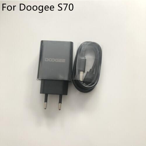 DOOGEE S70 New Travel Charger + USB Type-C Cable For DOOGEE S70 MT6763T Octa-Core 5.99 FHD 1080x2160 Game Phone