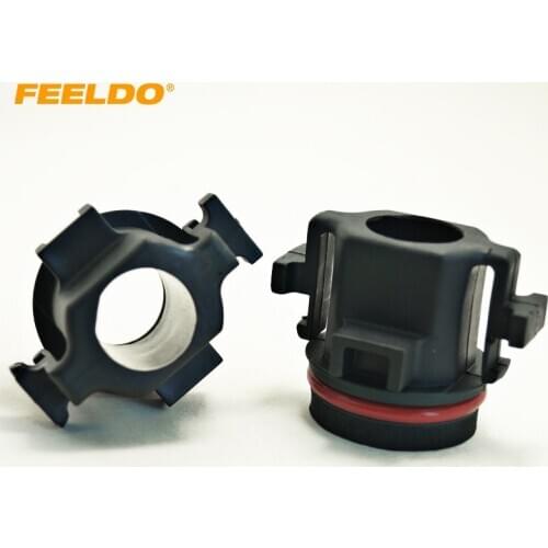 FEELDO 2pcs Car Bulbs Socket Conversion Adapter For BMW E39 5-Series(Type4) H7 HID Xenon Bulb Low Beam Installation #CT-1330