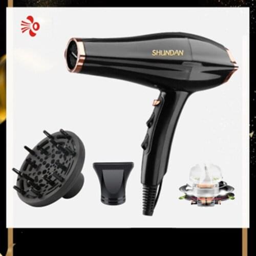 New 2000W high-power hair dryer with digital display, 6-speed adjustment, overheat protection, quick-drying hair dryer