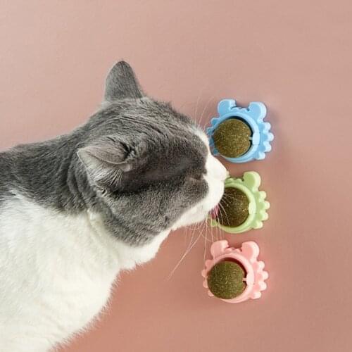 Crab Cat Mint Catnip Toys Rotating Catnip Ball Molars Teeth Cleaning Treat Ball Cat Chew Toys Cat Products Help Digestion