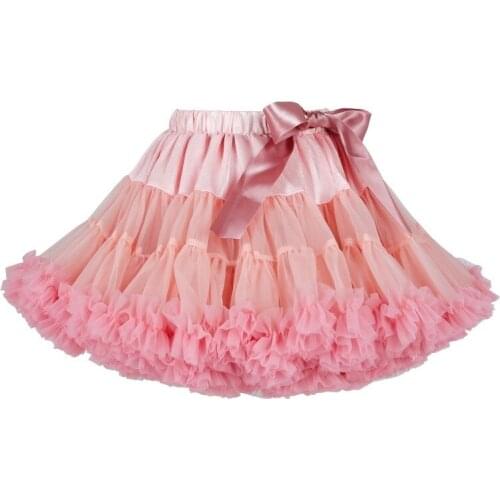 Plaid Skirt Kids Girls Tutu Fluffy Children Ballet Baby Girl Skirts Princess Tulle Party Dance Skirt Toddler Skirts Baby Clothes