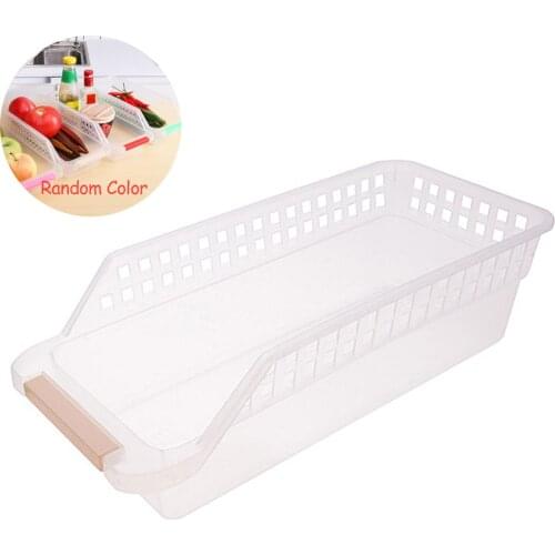 Space Saving Fridge Mate Refrigerator Pull Out Bin Refrigerator Food Storage Box Kitchen Storage Baskets Fridge Freezer Shelf