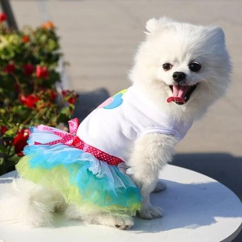 Summer Sweet Pet Dress Dog Gauze Skirt Cat Dog Cute Lips Princess Bow Dress Dog Clothes For Small Medium Teddy Chihuahua Perros