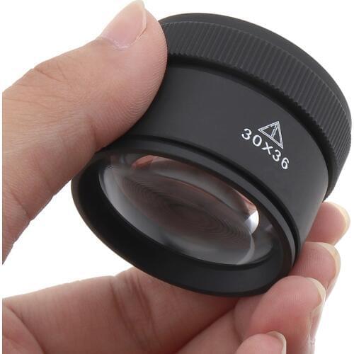 New 30X 36mm Magnifier Jeweler Optics Loupes Lens Magnifying Glass Microscope for Coins/ Stamps/ Jewelry/ Lupe free Shipping