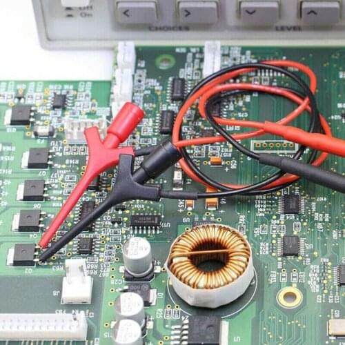 Mini Analyzer Grabber Test Probe SMD IC Test Hook Clip Jumper Probe Logic Analyzer Testing Accessories Red/Black