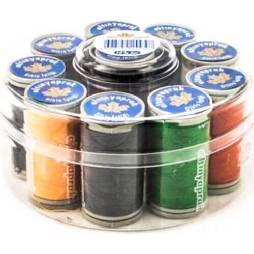 Arsimo Round Sewing Thread Set 10 Pieces Bobbin Thread