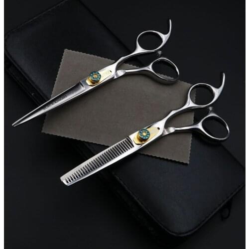 6 Inch Professional Hairdressing Scissors Set Cutting+Thinning Hair Scissors Barber Shears High Quality Personality
