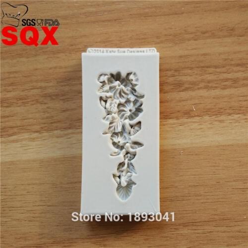 New arrival Continental embossed lace silicone mold chocolate fondant cake decoration baking SQ16305