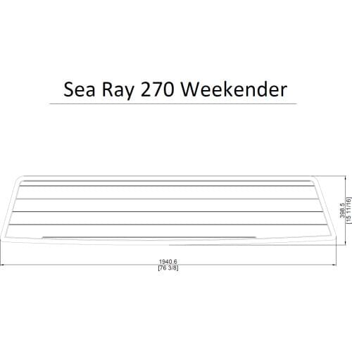 Sea Ray 270 Weekender Swim Platform Pad Boat EVA Teak Decking 1/4" 6mm