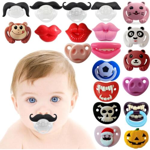 Silicone Funny Nipple Dummy Pacifier Baby Soother Joke Prank Toddler Pacy Orthodontic Nipples Teether Pacifier Care