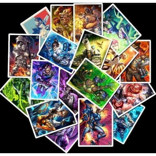 25 Pcs School Sticky Notes Papelaria Game Overwatch Black Lily Stationery Sticker Waterproof