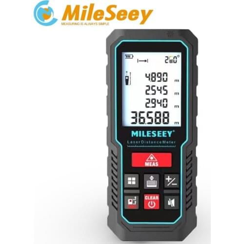 Mileseey S2 construction laser rangefinder 40M/60M/80M/100M measuring tool trena a laser distance meter laser measuring tape