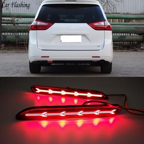 LED Car Rear Bumper Reflector Tail Brake Light For Toyota Camry RAV4 Matrix Sienna Venza Avalon Innova Reiz Vellfire Verso WISH