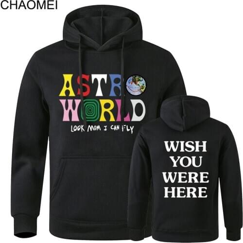 2020 Travis Scott Astroworld Wish You Were Here Hoodies Hip Hop ASTROWORLD Hoodie Streetwear Men Women Cool Pullover Sweatshirt