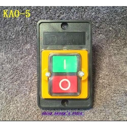 1Pcs KAO-5 ON/OFF Waterproof Push Button Switch Pushbutton Control Switch 10A 220/380V Brand New