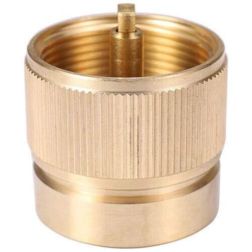 1 PCS Camping Stove Convert 1LB Propane Small Tank Input and a Lindal Valve EN417 Output Outdoor Cylinder LPG Canister Adapter