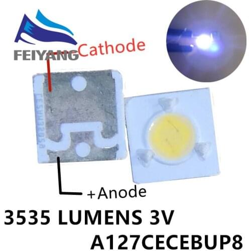 100pcs LUMENS LED Backlight 1W 3V 3535 3537 Cool white LCD Backlight for TV TV Application A127CECEBUP8 Style-3